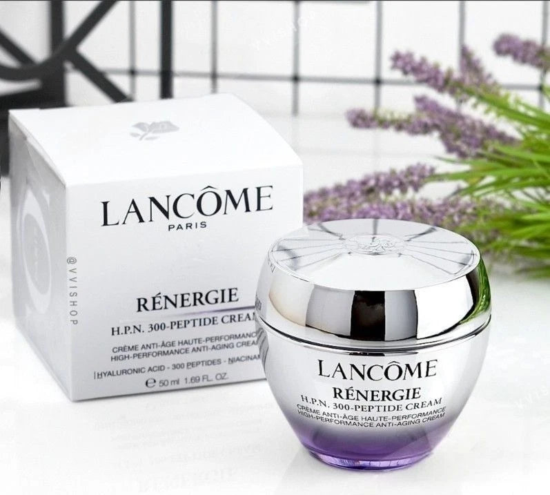 Lancôme Rénergie H.P.N. 300-Peptide Anti-Aging Face Cream SPF 25 75ml jar and packaging