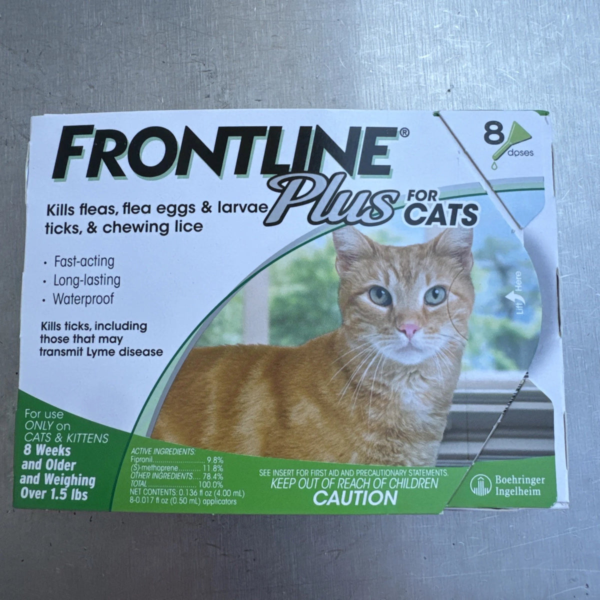 flea and tick treatment for cats over 1.5 lbs 6 treatments