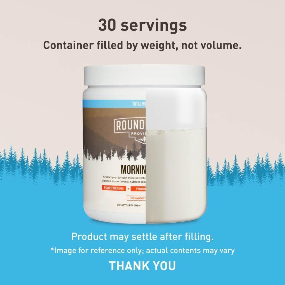 ROUNDHOUSE PROVISION Morning Kick, Zero Sugar Greens Superfood Powder supplement