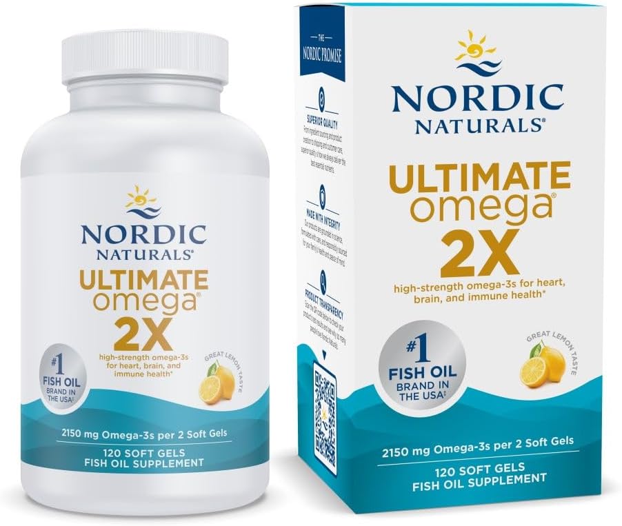 Nordic Naturals Ultimate Omega 2XLemon , Flavor - Promotes Brain & Heart Health