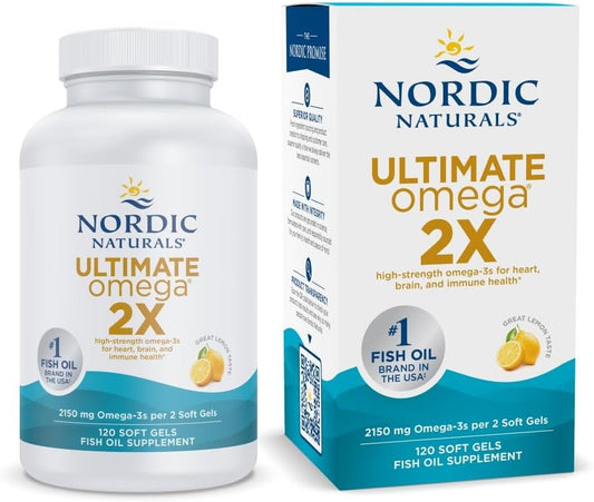 Nordic Naturals Ultimate Omega 2XLemon , Flavor - Promotes Brain & Heart Health