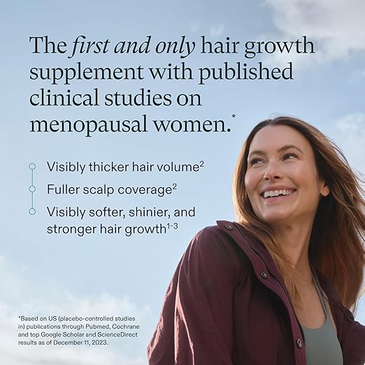 Nutrafol Women's Balance Hair Growth Supplements, Clinically Tested for Visibly Thicker Hair and Scalp Coverage
