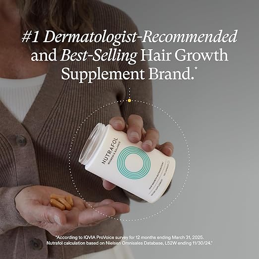 Nutrafol Women's Balance Hair Growth Supplements, Clinically Tested for Visibly Thicker Hair and Scalp Coverage
