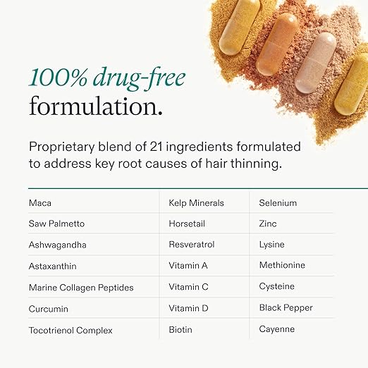 Nutrafol Women's Balance Hair Growth Supplements, Clinically Tested for Visibly Thicker Hair and Scalp Coverage
