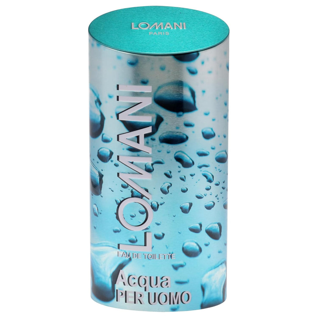 Lomani Acqua Per Uomo men's fragrance bottle and packaging