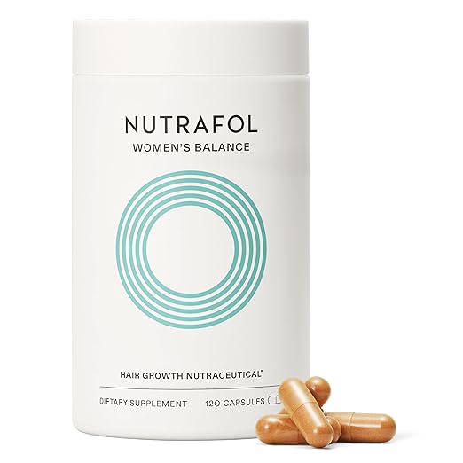 Nutrafol Women's Balance Hair Growth Supplements, Clinically Tested for Visibly Thicker Hair and Scalp Coverage