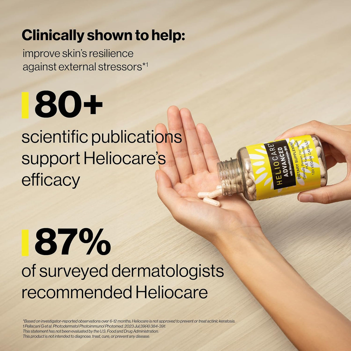 Heliocare Advanced Niacin B3 Supplement: Fernblock PLE Extract 240mg Per Serving