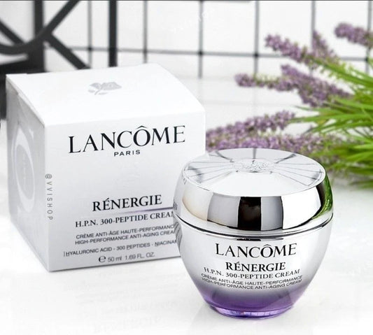 Lancôme Rénergie H.P.N. 300-Peptide Anti-Aging Face Cream SPF 25 75ml jar and packaging