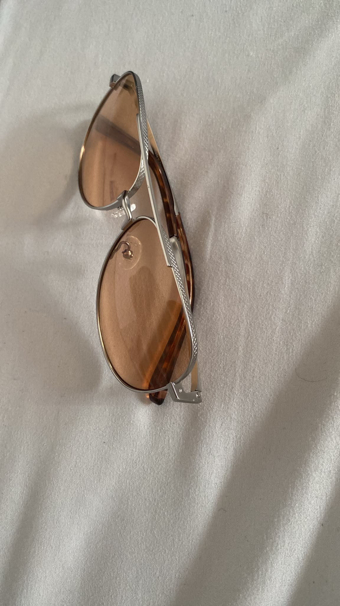 Oversized Aviator Sunglasses for Men & Women – Brown Tinted Lens