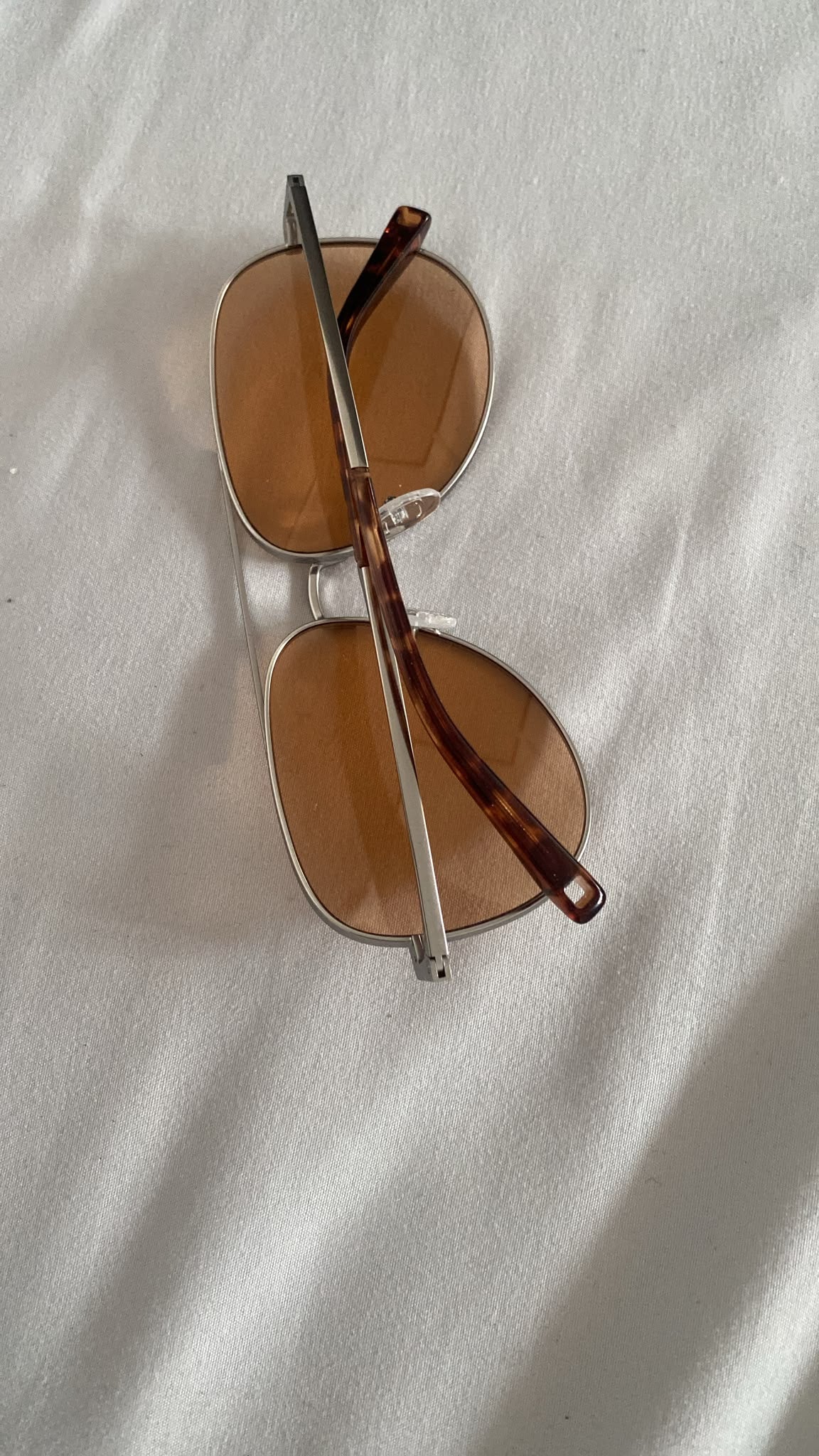 Oversized Aviator Sunglasses for Men & Women – Brown Tinted Lens