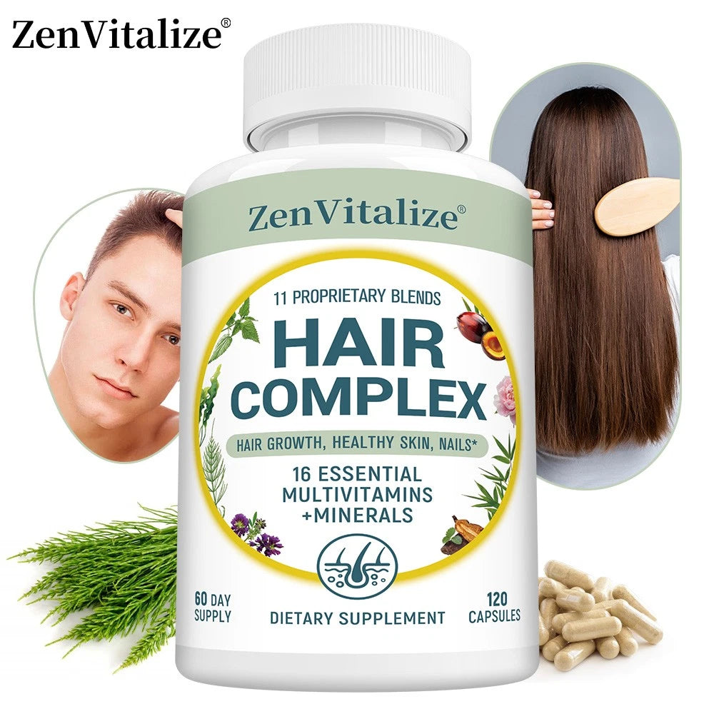 Hair Complex Supplement Increased Body Defenses Supports Skin Nails Cell Health