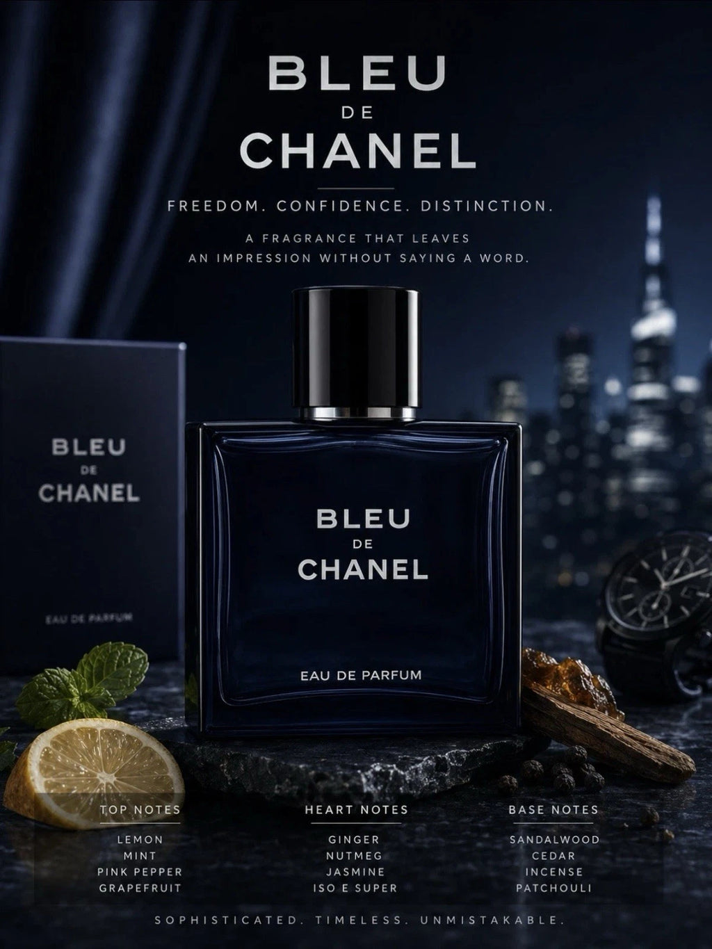 Bleu De Chanel EDP Men 100ml 3.4oz Spray New Sealed