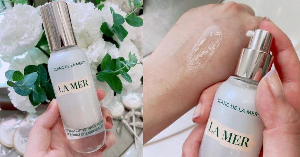 La Mer The Halo Serum bottle and original packaging