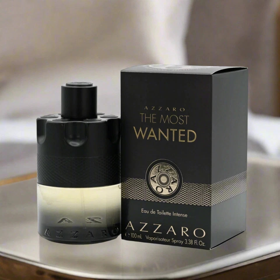 Azzaro The Most Wanted men's fragrance bottle and packaging
